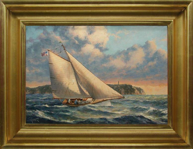 Leaving Vineyard Sound, oil on stretched Belgian linen, 14 x 20 inches, $3,800 