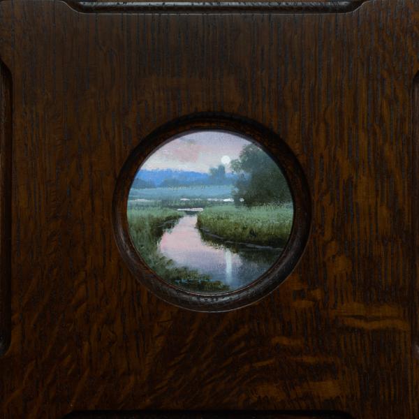 Winding Marsh, Isaiah 26:3-4, oil on panel, 3 x 3 inches   SOLD 