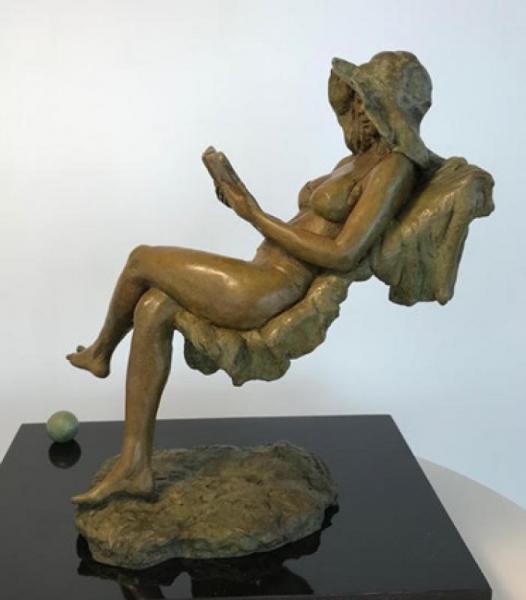 Beach Day, Bronze, 12 x 8 x 11 inches, $5,900 