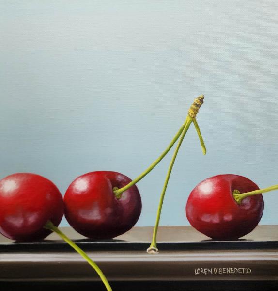 Trio of cherries 10x10 dibenedetto