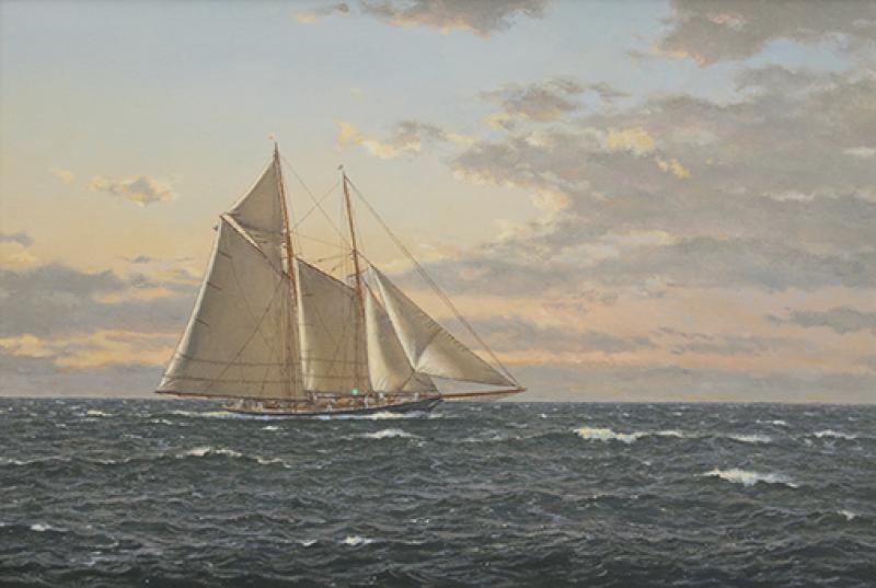 schooner yacht constellation,queen of the eastern y.c fleet (1)