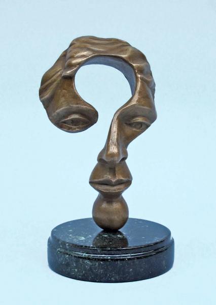 Questioning Mind (small), bronze, 7 x 4 x 4 inches, $1,200 