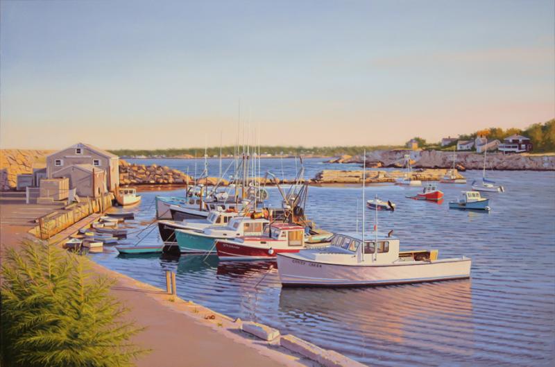 Pigeon Cove Tranquility, oil on canvas, 20 x 30 inches, $5,400 