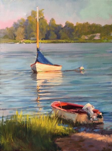 Soon to Sail, oil on linen, 24 x 18 inches, $3,500 