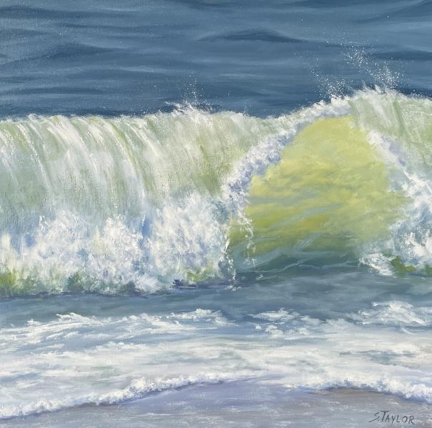 Surfs Up, oil on canvas, 24 x 24 inches, $2,000 