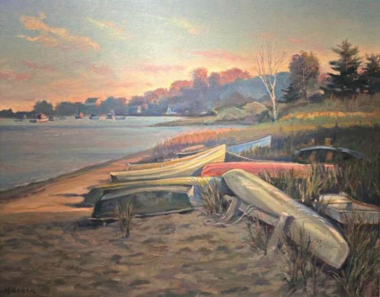 Beached boats 16 x 20  large-1