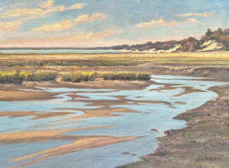 Low Tide at Sunrise, oil on panel, 12 x 16 inches, $2,400 