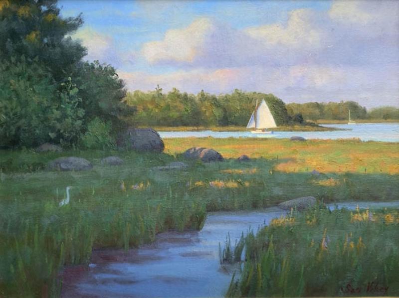 Afternoon Sail, oil on linen, 12 x 16 inches, $2,800 