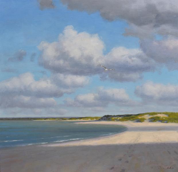 Breezy Sky, oil on linen, 30 x 31 inches, $10,500 