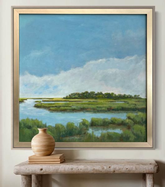 Marsh Meditation, oil on canvas , 36 x 36 inches, $6,725 