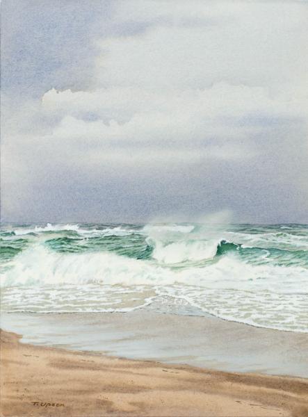 Nauset Surf, Watercolor on Paper, 19 x 14 inches, $2,500 