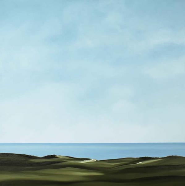 Dunescape II, oil on canvas, 36 x 36 inches, $6,500 